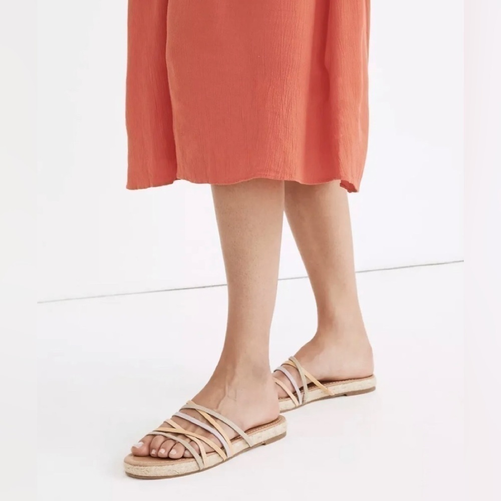 Madewell Leather Katheryn  Sandal  slides 9 1/2